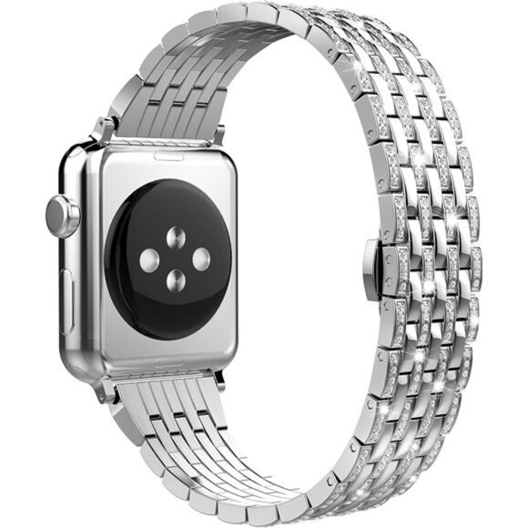 Compatible Apple Watch Band Women 38/40/41/42/44/45/49mm Crystal Rhinestone - Picture 2 of 8